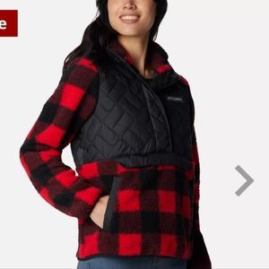 Columbia Sweet View Hooded Fleece Long-Sleeve Pullover Ladies Size Large